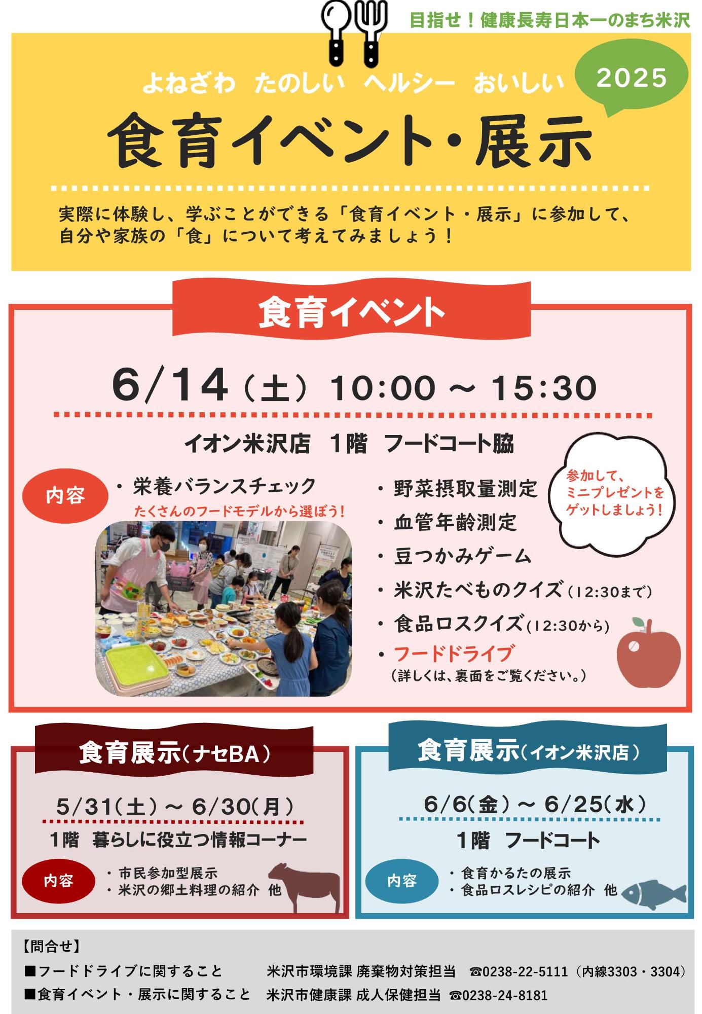 食育イベント展示2025表側
