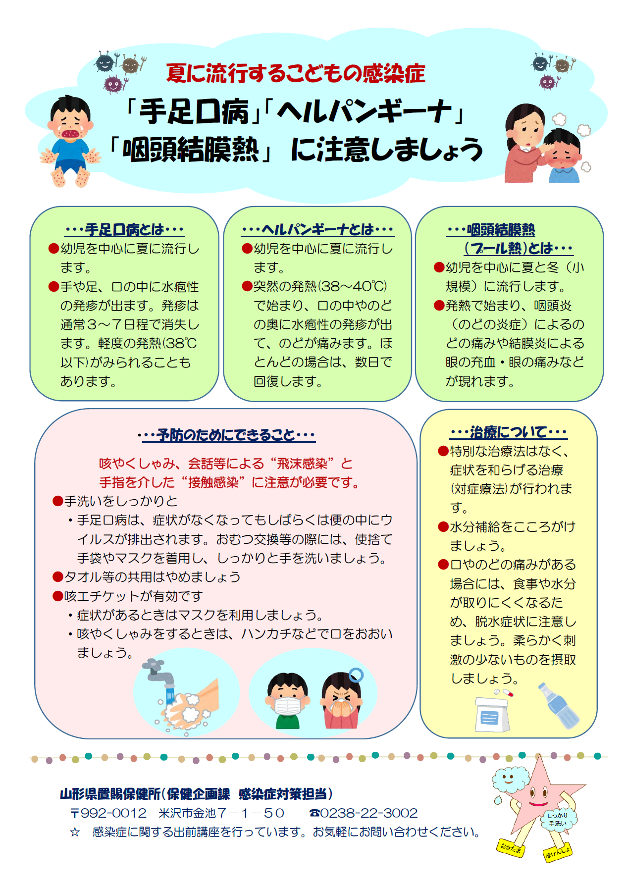 夏の感染症に注意しましょう!チラシ