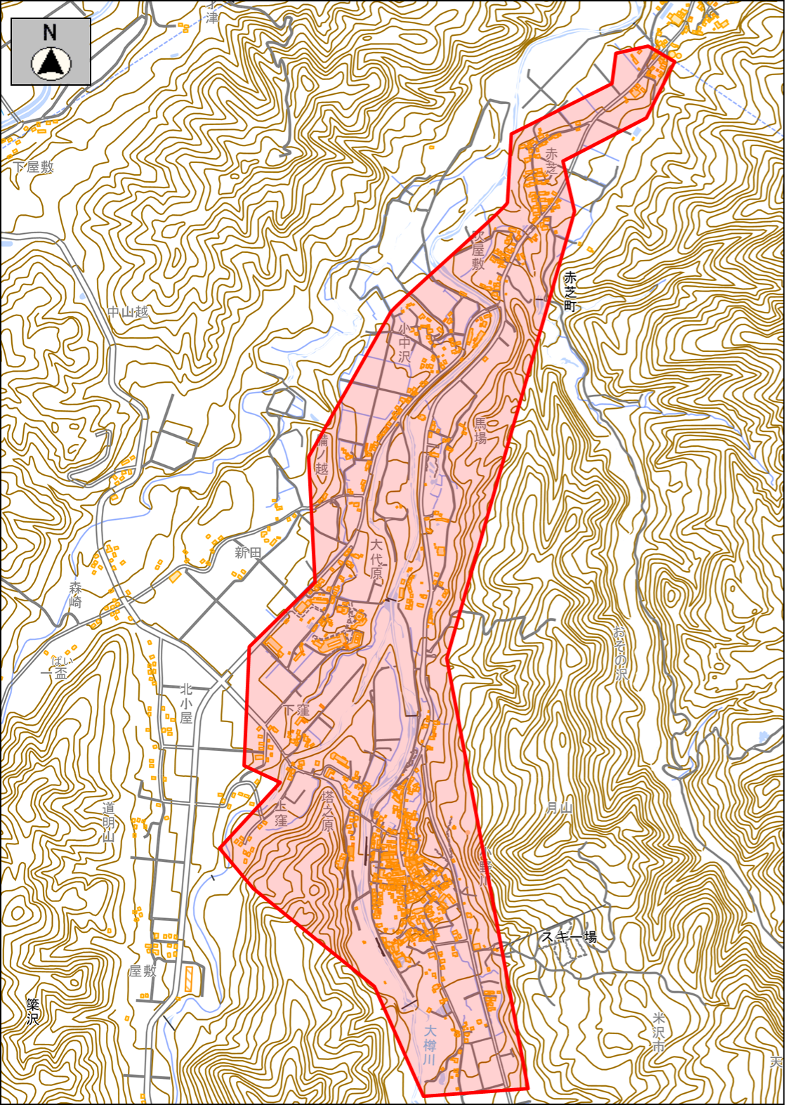 小野川配水区 影響範囲