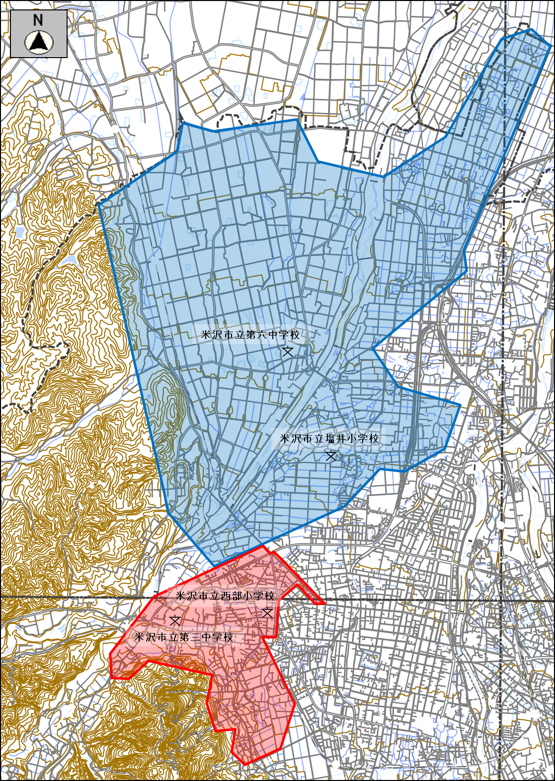 舘山配水区 影響範囲