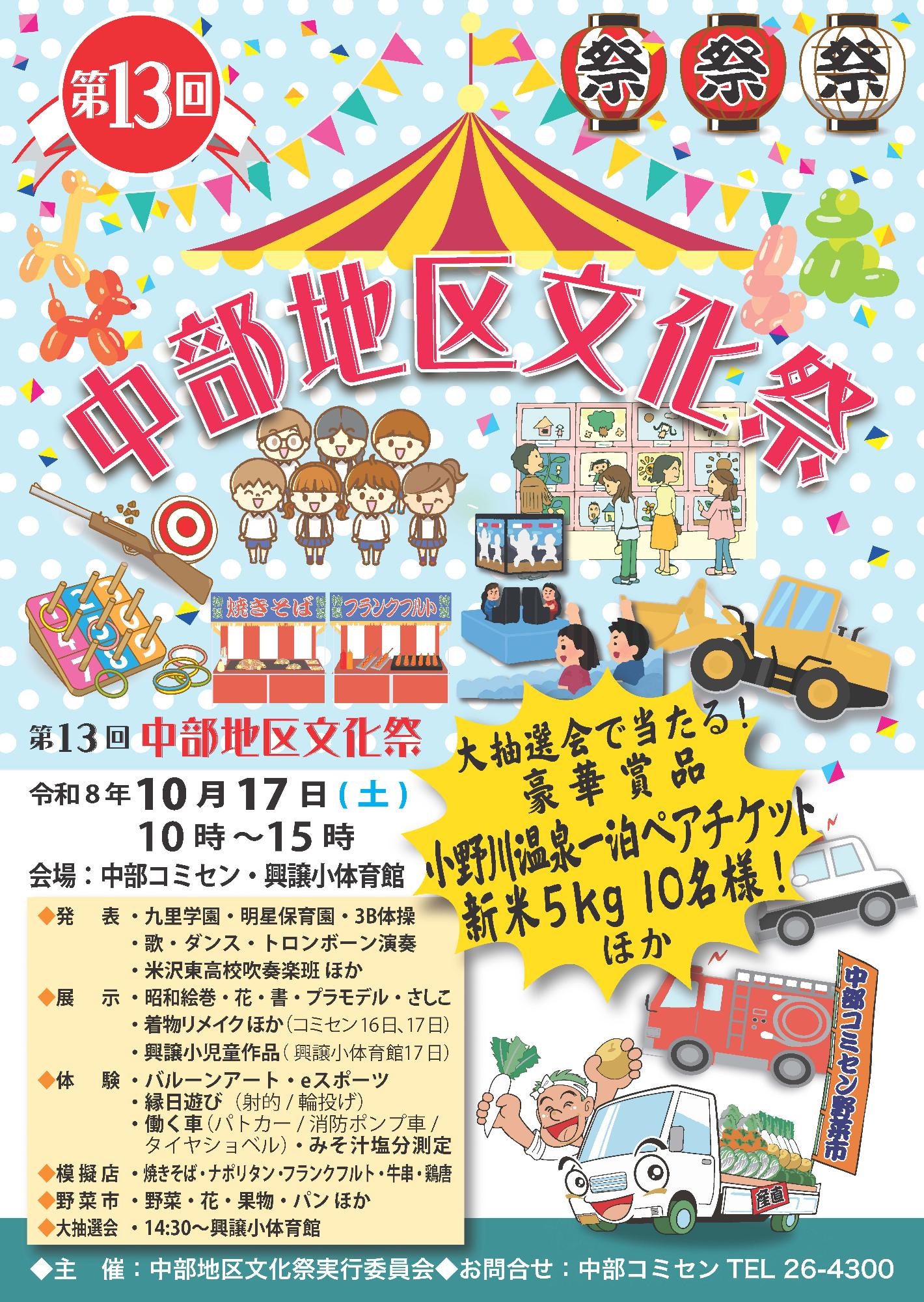 (イメージ)第13回 中部地区文化祭