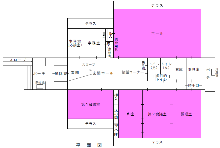 愛宕コミセン平面図
