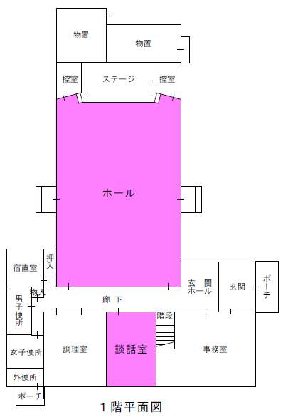 広幡コミセン平面図