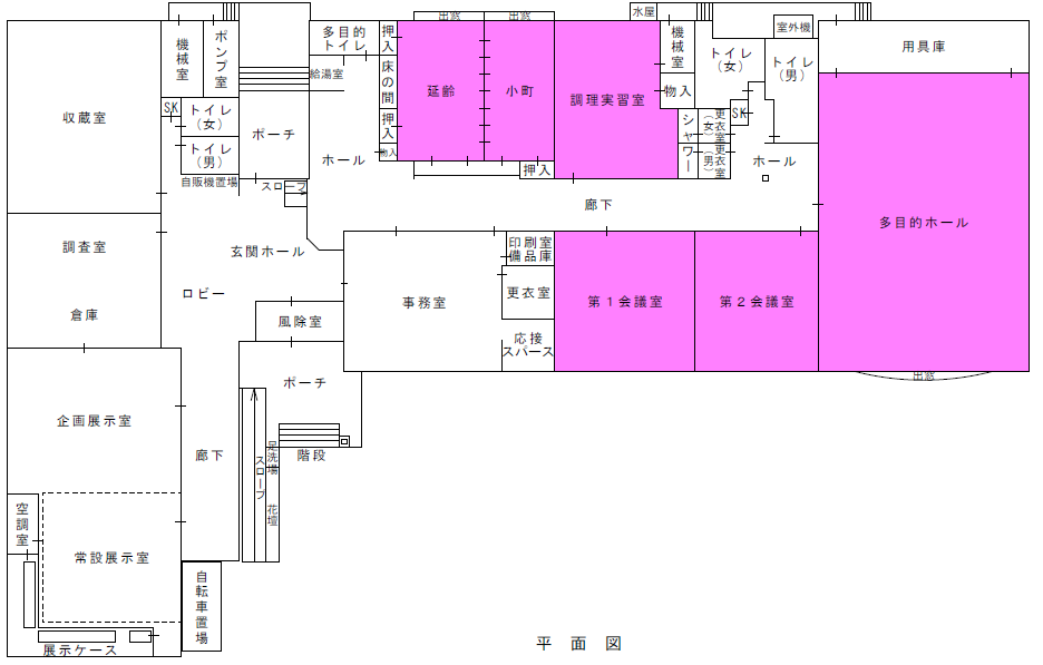 三沢コミセン平面図