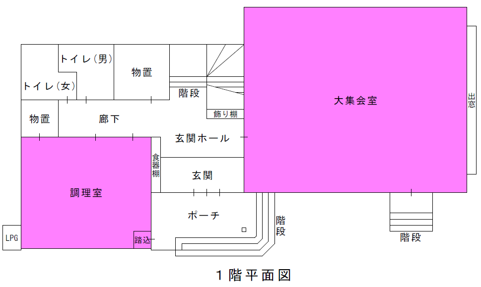 関分館1階平面図