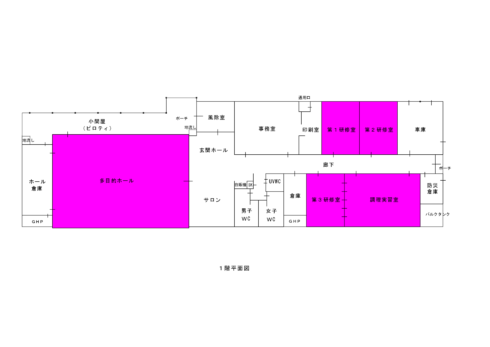 塩井コミセン平面図