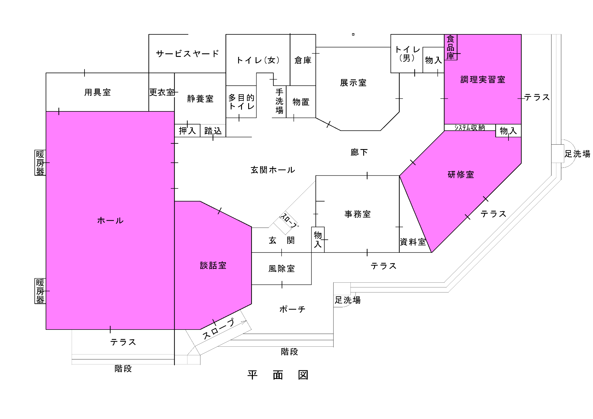 山上コミセン平面図