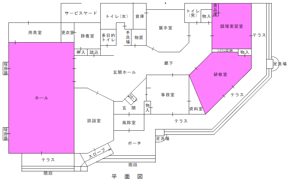 山上コミセン平面図
