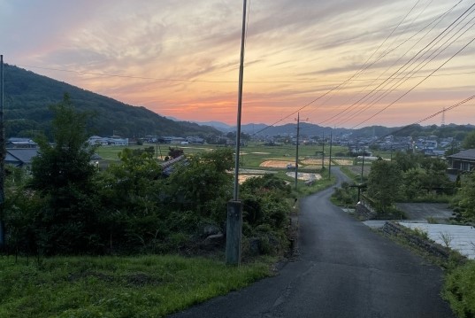 夕焼けの画像