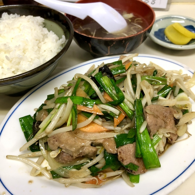 野菜炒め定食の画像