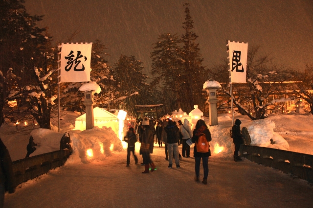 上杉神社参道の画像