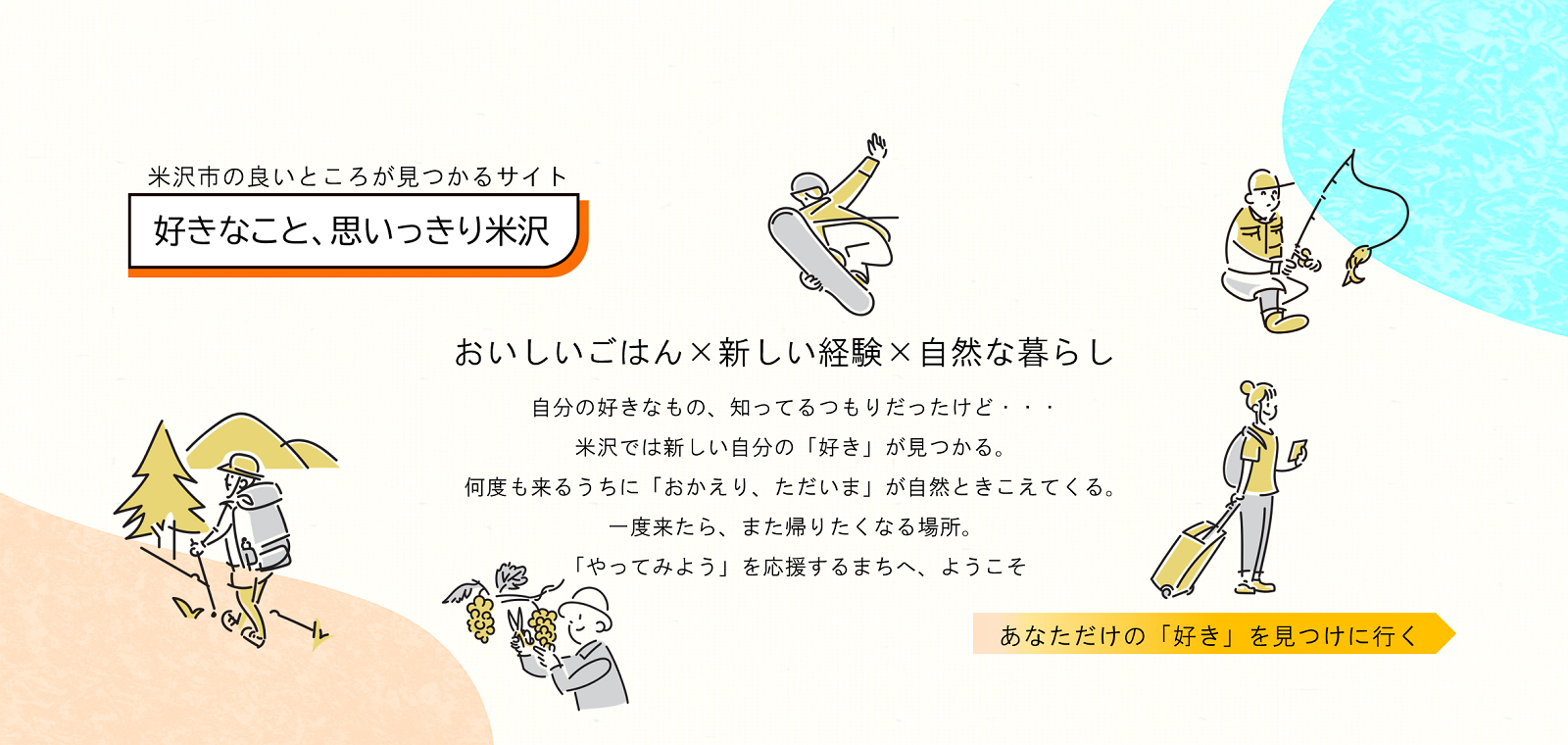 米沢市シティプロモーションサイトへのバナー