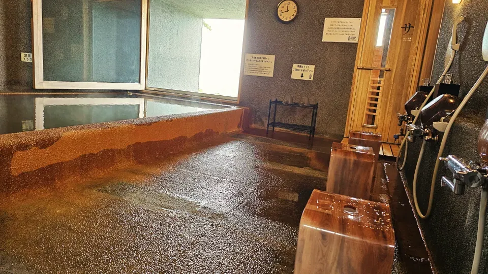 五色温泉オートキャンプ場のお風呂場