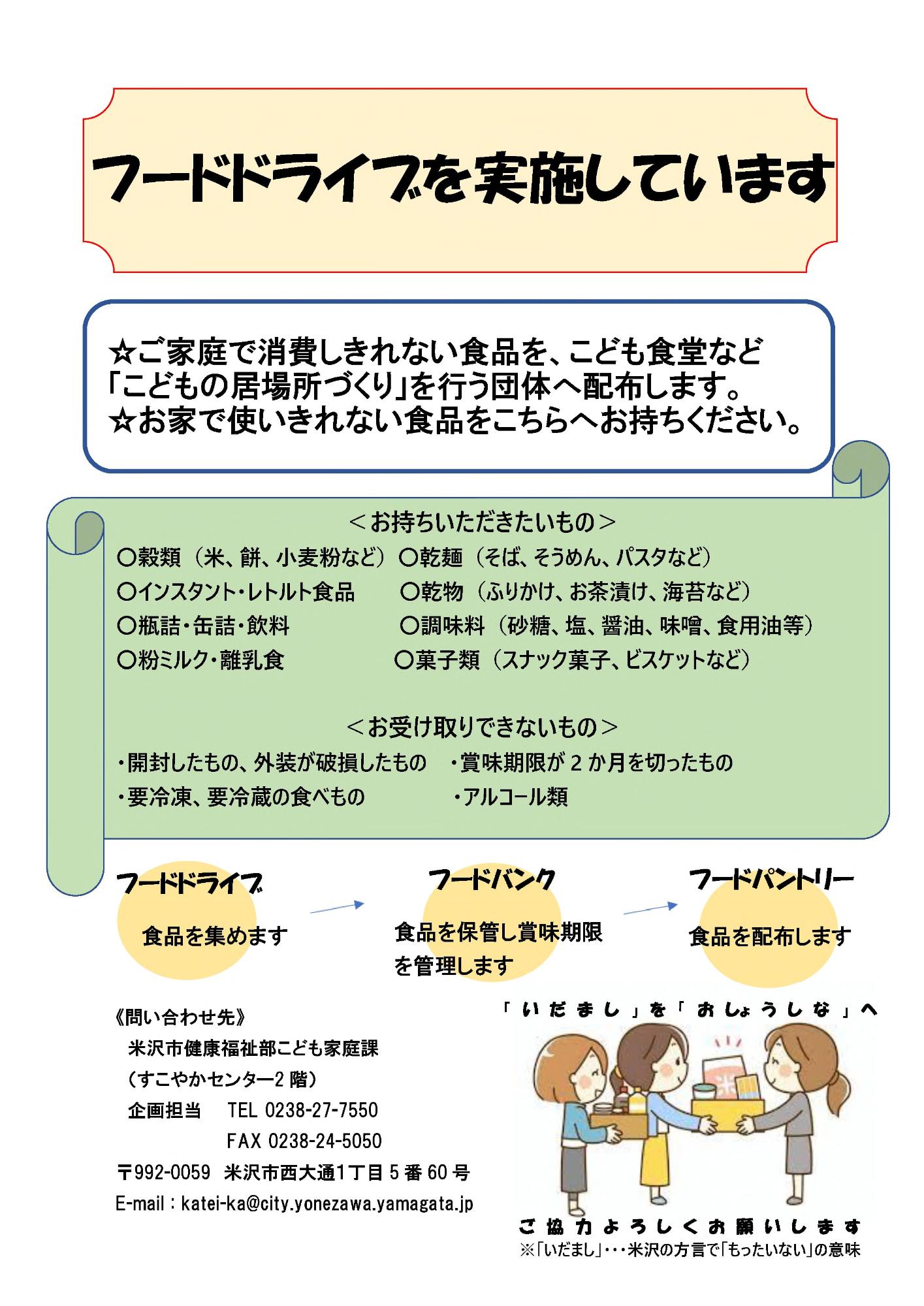 フードドライブチラシ