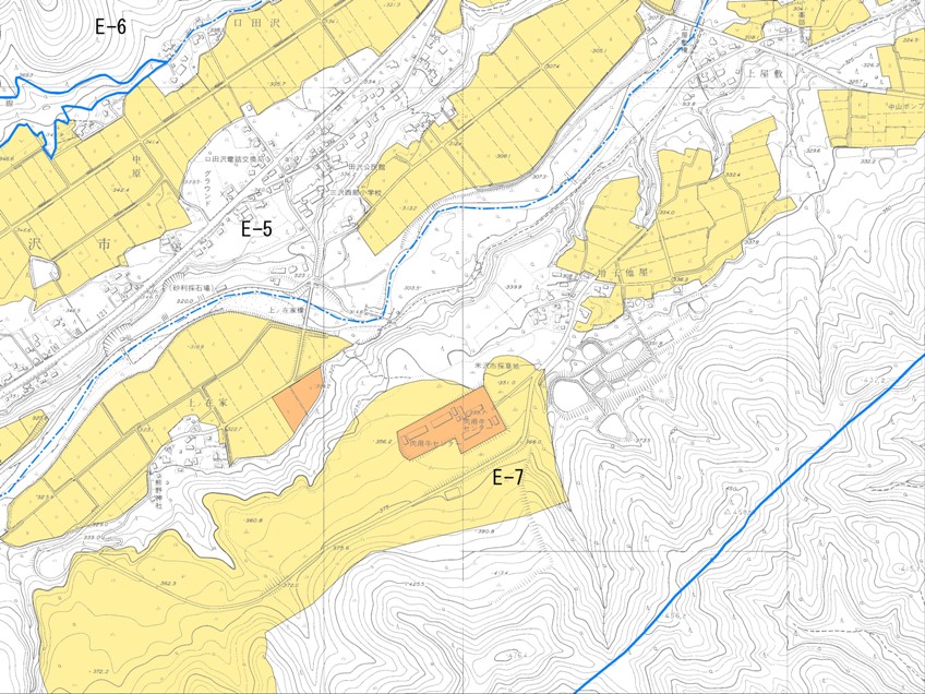 農業振興地域E-08の地図