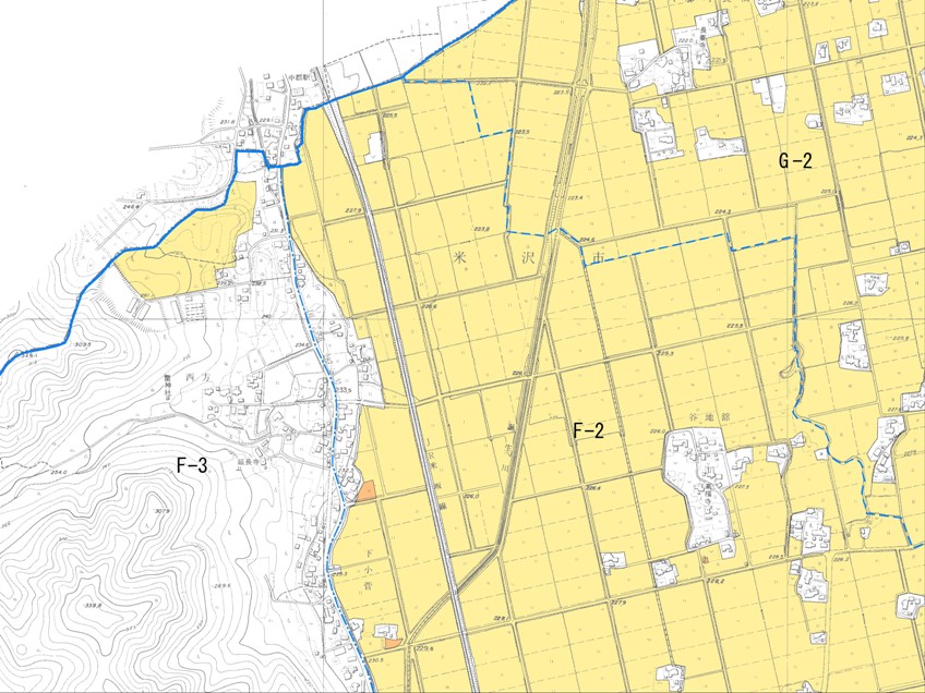 農業振興地域G-03の地図
