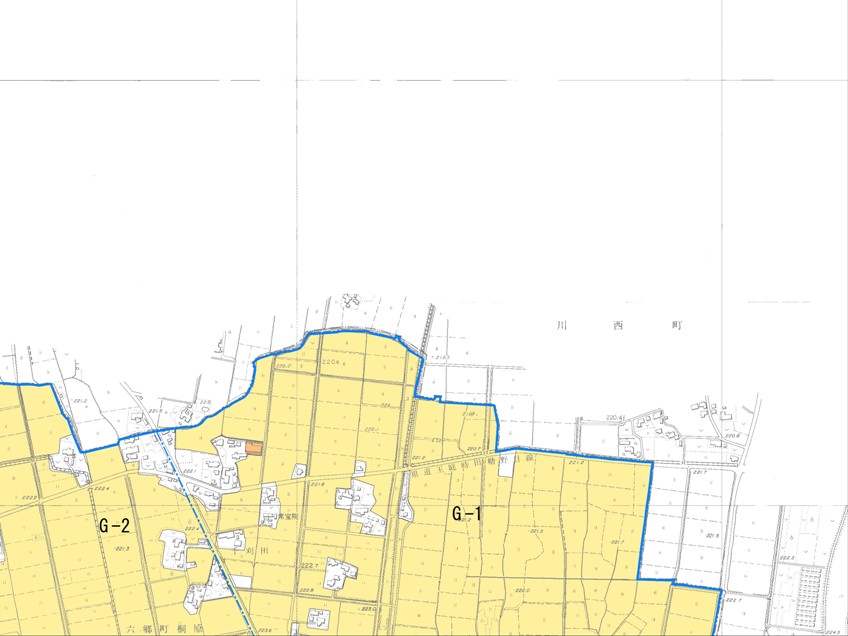 農業振興地域H-02の地図