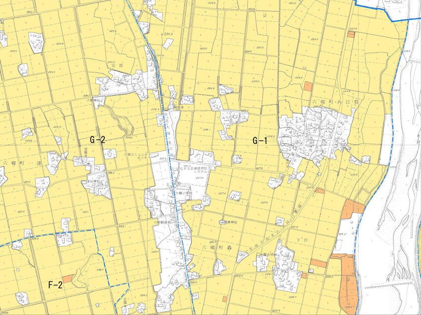 農業振興地域H-03の地図