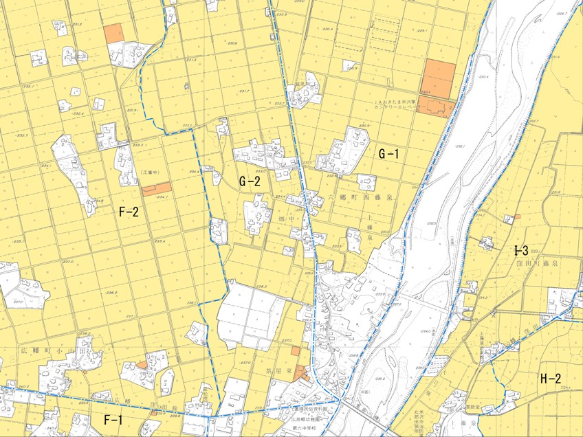 農業振興地域H-04の地図