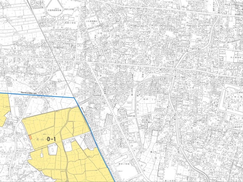 農業振興地域H-07の地図