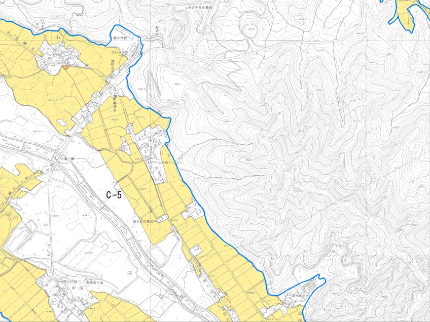 農業振興地域H-12の地図