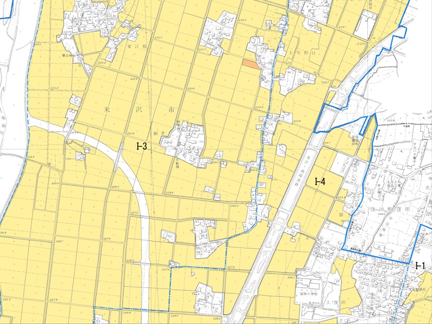 農業振興地域I-03の地図