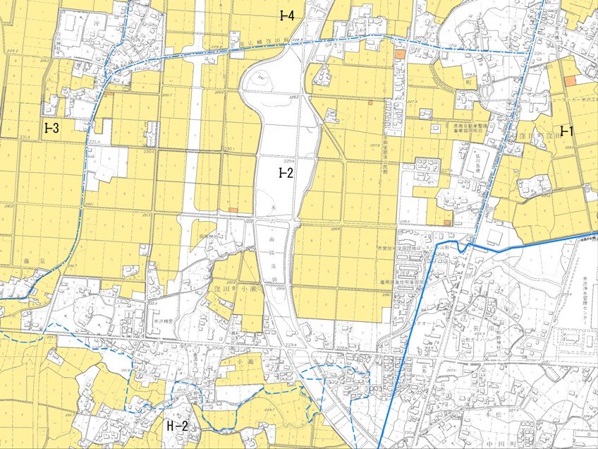 農業振興地域I-04の地図