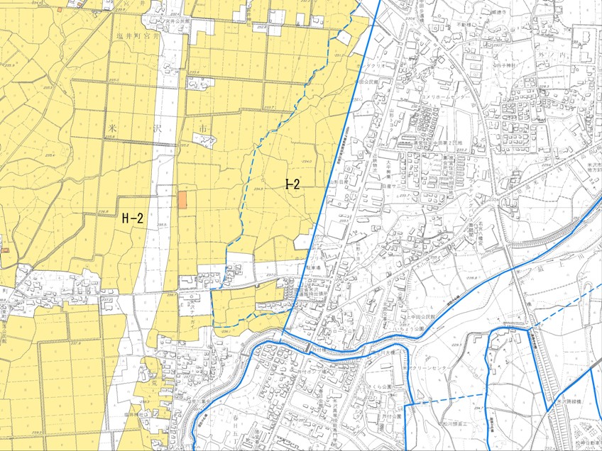 農業振興地域I-05の地図