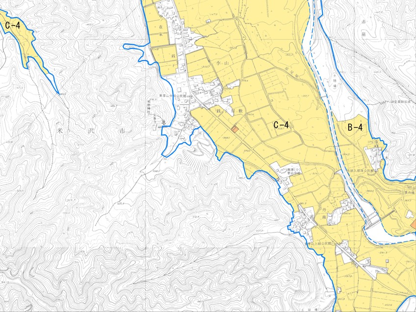 農業振興地域I-12の地図