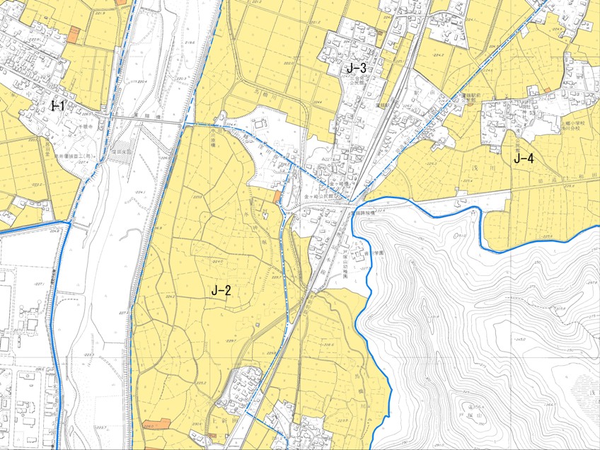 農業振興地域J-04の地図