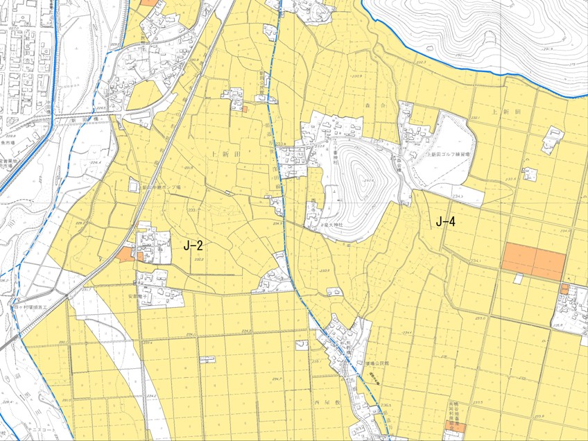 農業振興地域J-05の地図