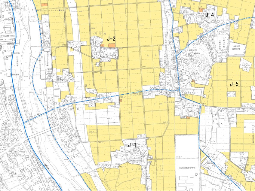 農業振興地域J-06の地図