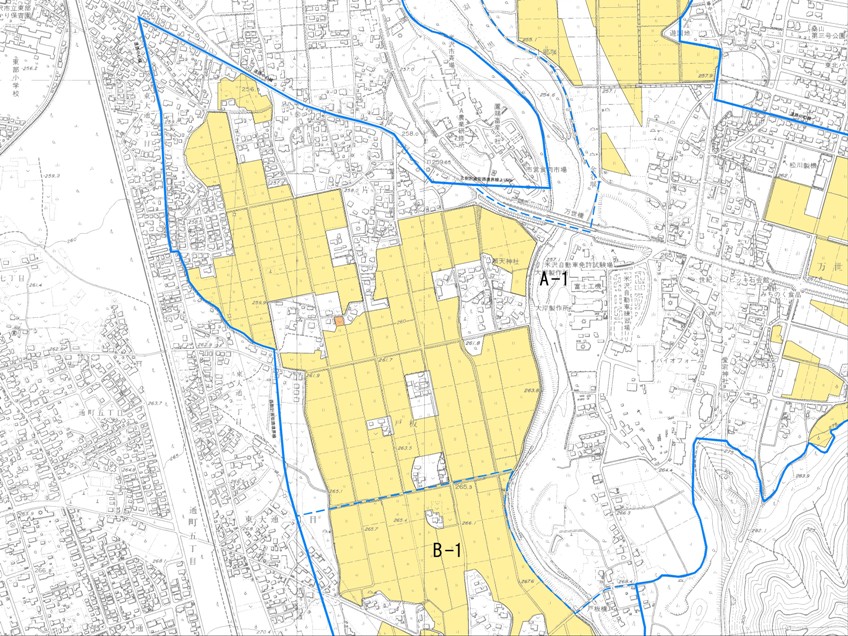 農業振興地域J-08の地図
