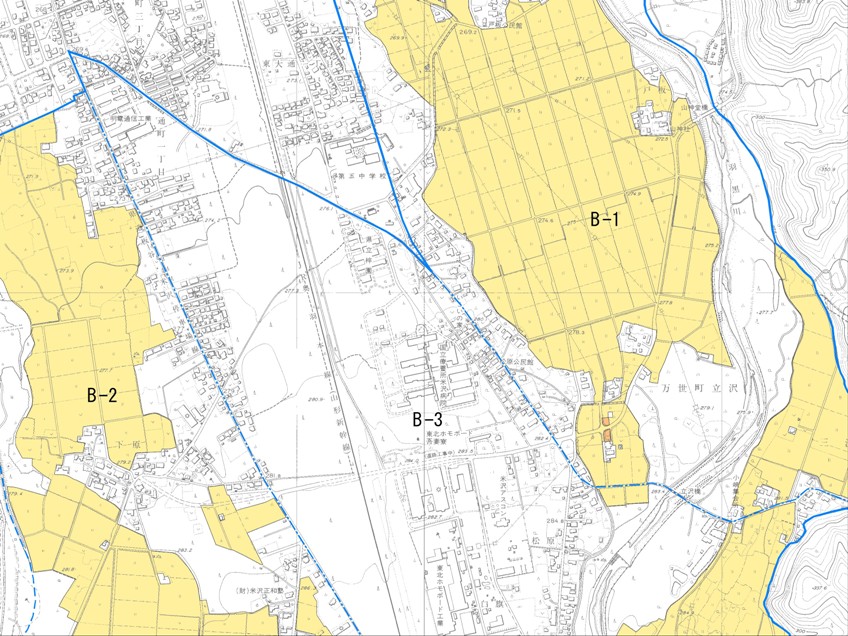 農業振興地域J-09の地図