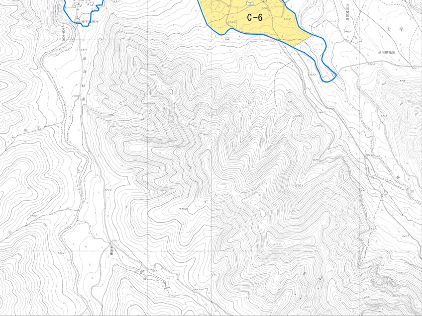 農業振興地域J-14の地図