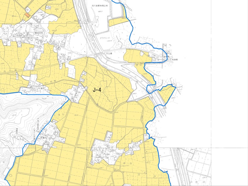 農業振興地域K-04の地図