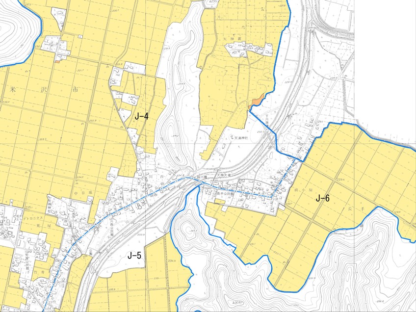 農業振興地域K-05の地図
