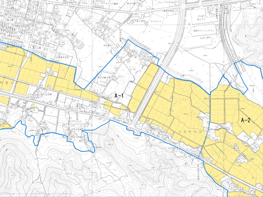 農業振興地域K-08の地図