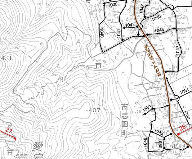 米沢市認定路線網図（No.41）