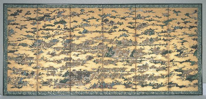 洛中洛外図屏風 全体図
