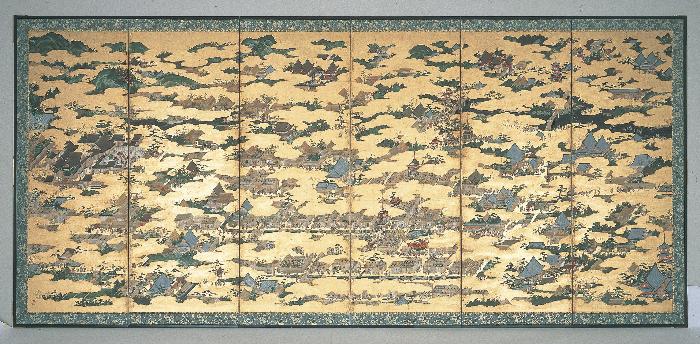 洛中洛外図屏風 全体図